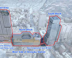 新宿駅新南口広場におけるレベリングシステムの適用